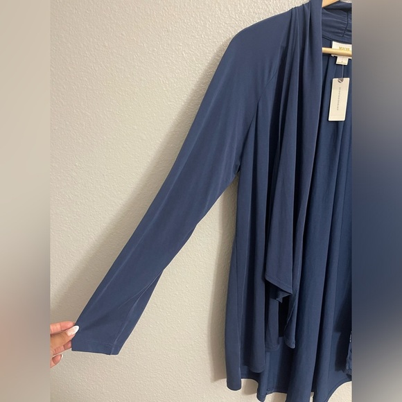 Maeve Navy Open Front Cardigan - Picture 5 of 8